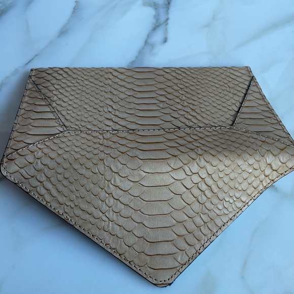 Loeffler Randall Python Envelope Clutch, Leather, Nude/Beige - Picture 11 of 11